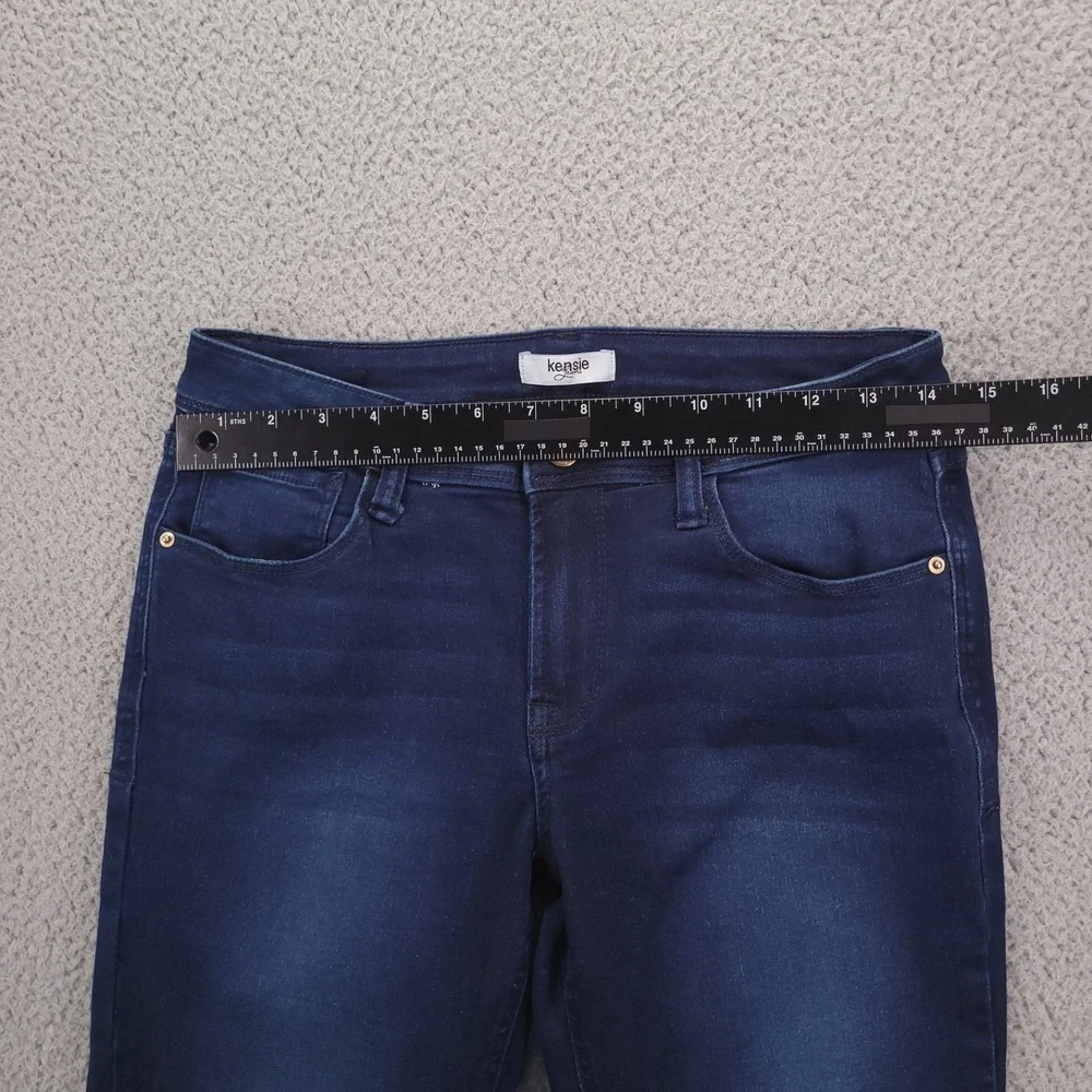 KENSIE Jeans Size 6/28 Skinny Leg Mid Rise Dark Wash Stretch Denim‎ 28x27